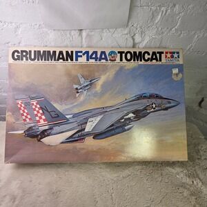Tamiya Grumman F14A Tomcat 1/32 Model Kit 6301 Open Box Sealed Parts Navy VF84